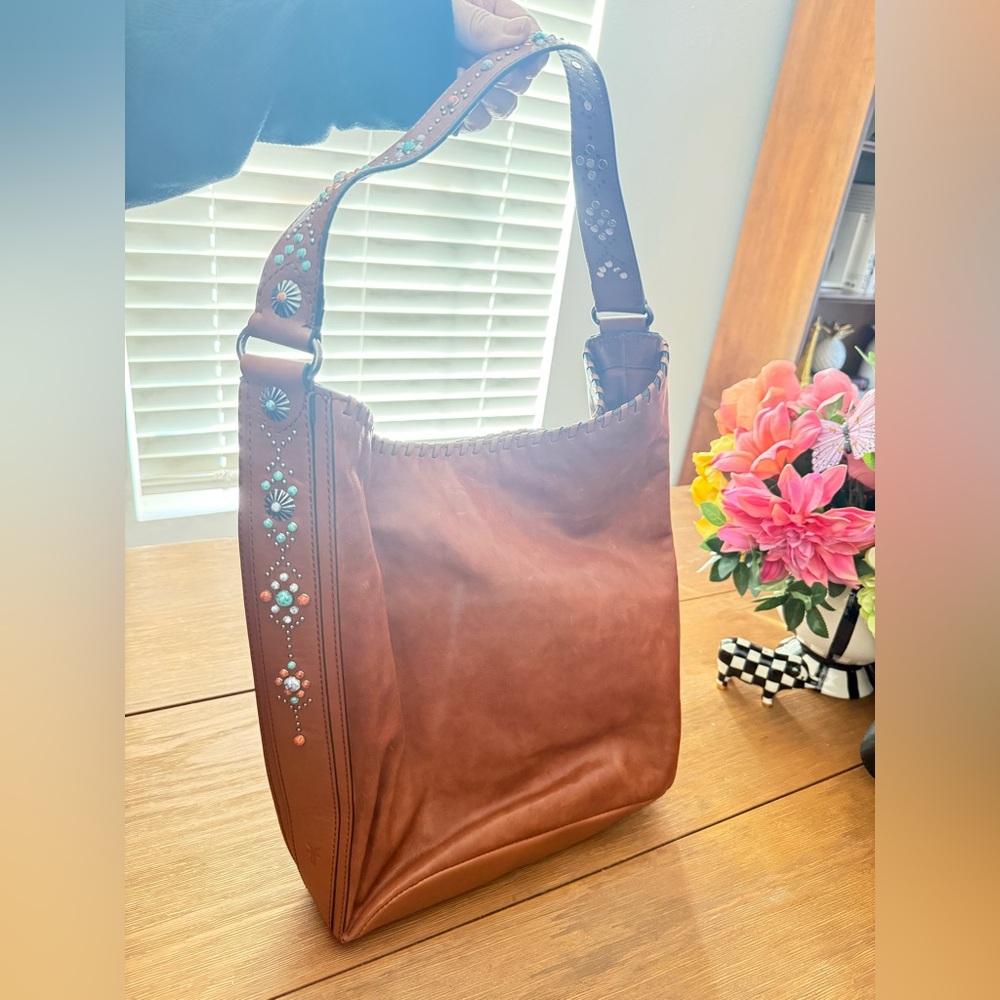 Frye Painted Desert Studded Hobo